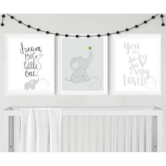 grey elephant nursery