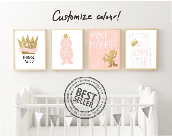 GIRLS Where the Wild things Are Print Set Where The Wild | Etsy GIRLS Where the Wild things Are Print Set Where The Wild | Etsy