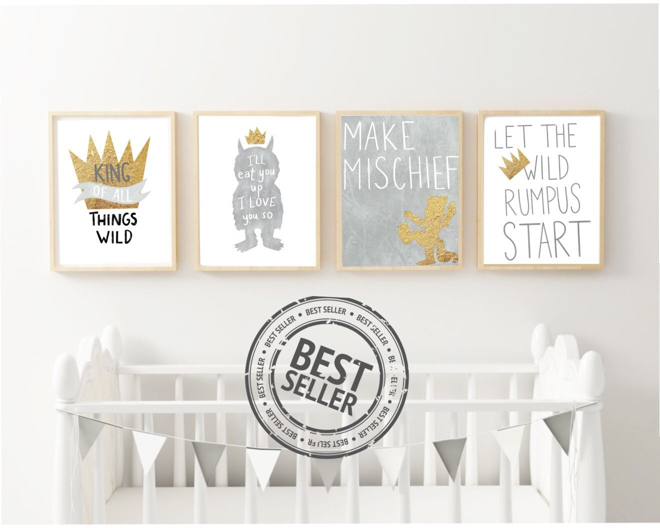 Where The Wild Things Are Print Set Where The Wild Things Etsy