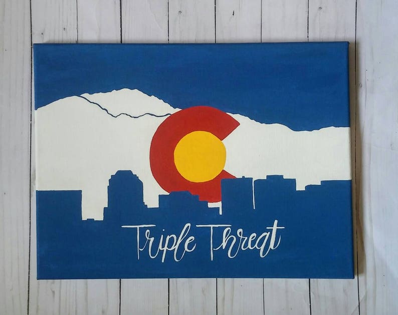 Colorado Springs, Colorado Springs Skyline, Personalized Colorado Gifts