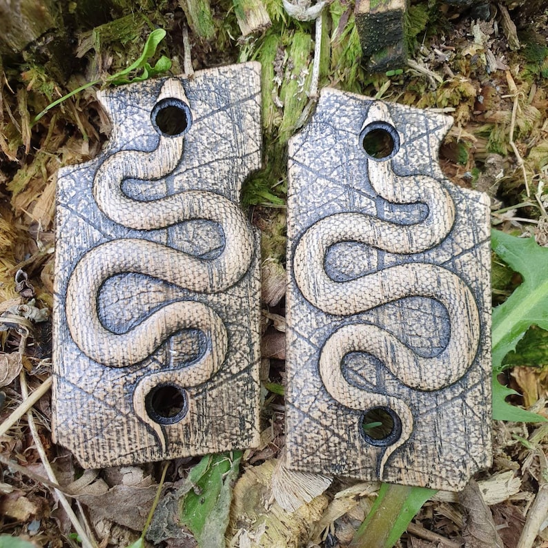 Sig Sauer P938 Wood Grips Snakes Etsy