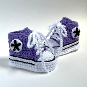 Crochet Baby Sneakers- Crochet Baby Shoes - Baby Sneakers - Crochet Crib Shoes - Classic Sneakers - Baby Gift