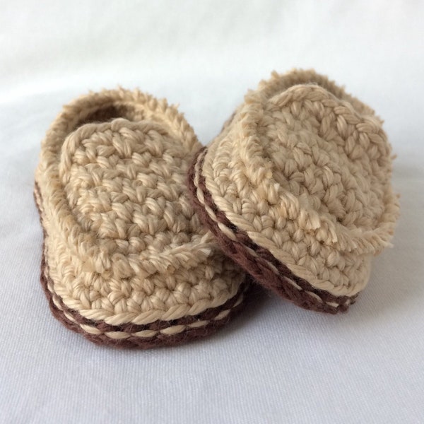 Crochet Baby Shoes - Crochet Baby Loafers - Baby Slippers - Crochet Slippers - Baby Boy Shoes - Baby Booties - Baby Gift