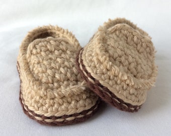 Crochet Baby Shoes - Crochet Baby Loafers - Baby Slippers - Crochet Slippers - Baby Boy Shoes - Baby Booties - Baby Gift