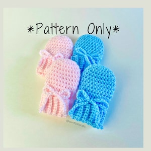 Newborn Mittens Crochet Pattern - Easy Crochet Pattern - Crochet Baby Gift - PATTERN ONLY