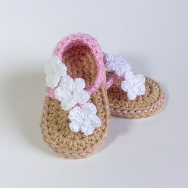 Crochet Baby Sandals - Crochet Baby Shoes - Baby Crib Booties - Baby Shower Gift