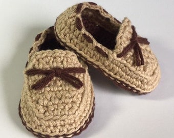 Crochet Baby Shoes - Crochet Baby Loafers - Crochet Booties - Baby Slippers - Crochet Slippers - Baby Gift