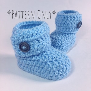 Wrapped Baby Booties Crochet Pattern - Baby Booties Crochet Pattern - Beginner Crochet Pattern - Crochet Baby Boots