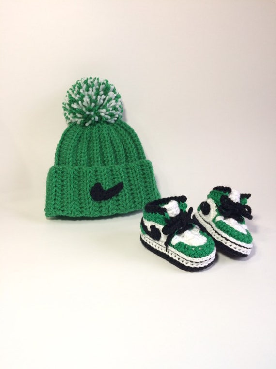 knitted baby jordans