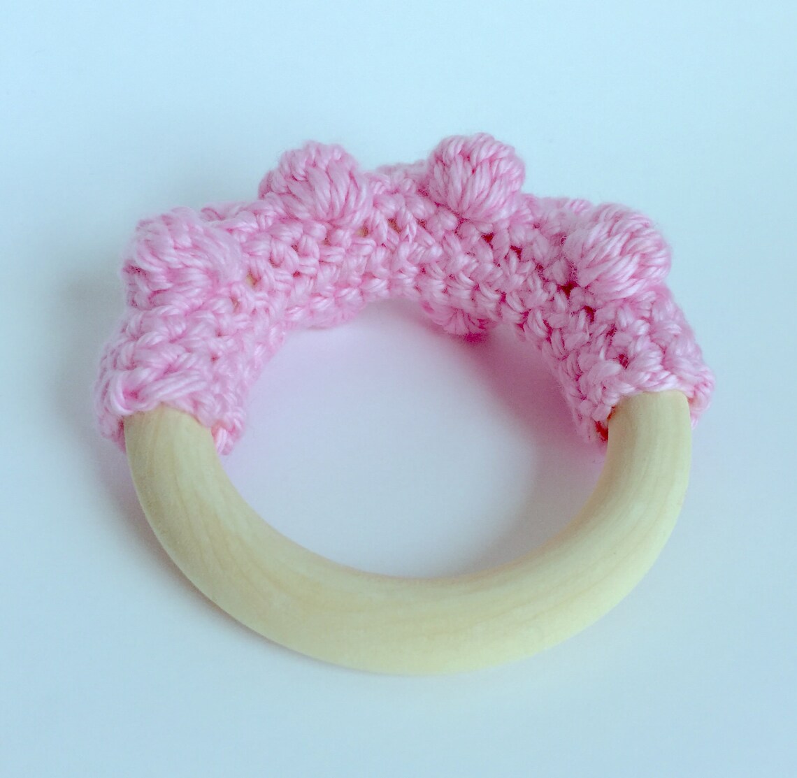 Wooden Teething Ring Crochet Pattern Wooden Toy Baby Etsy