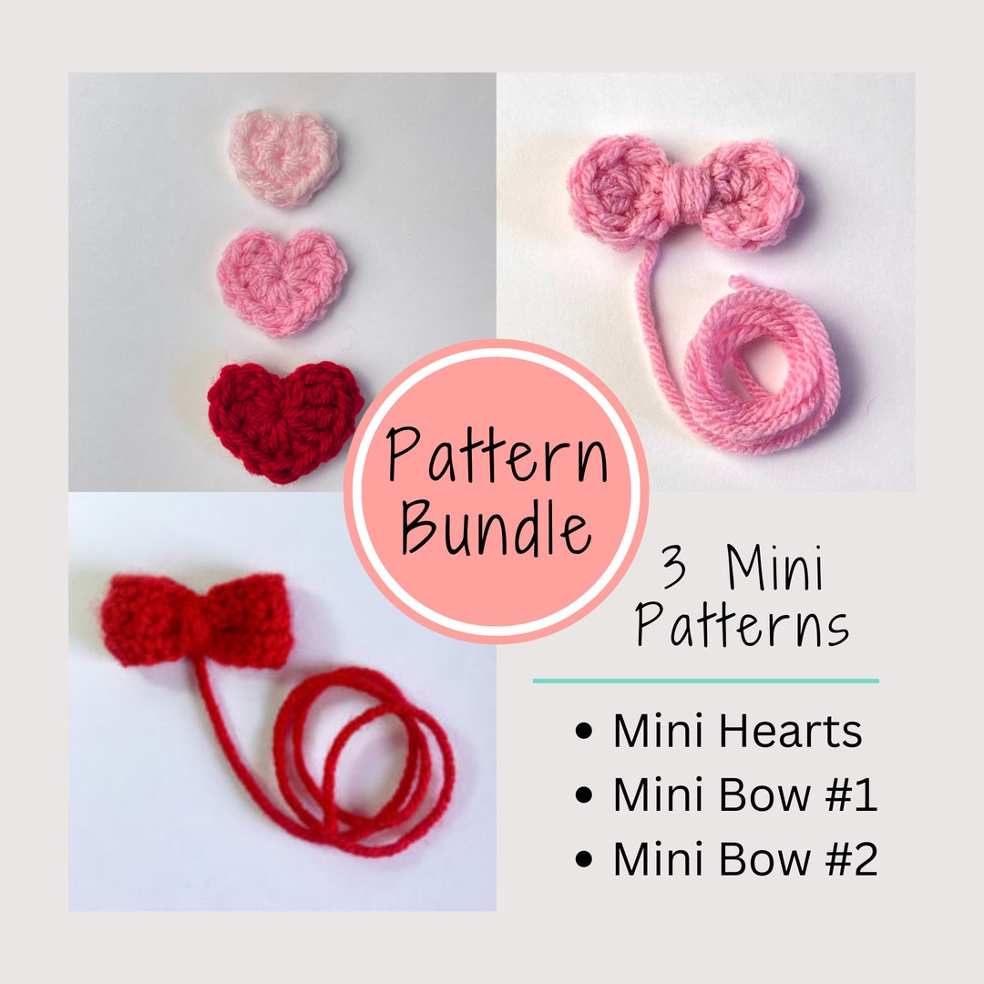 Mini Crochet Pattern Bundle - 3 Crochet Patterns - DIGITAL Crochet ...