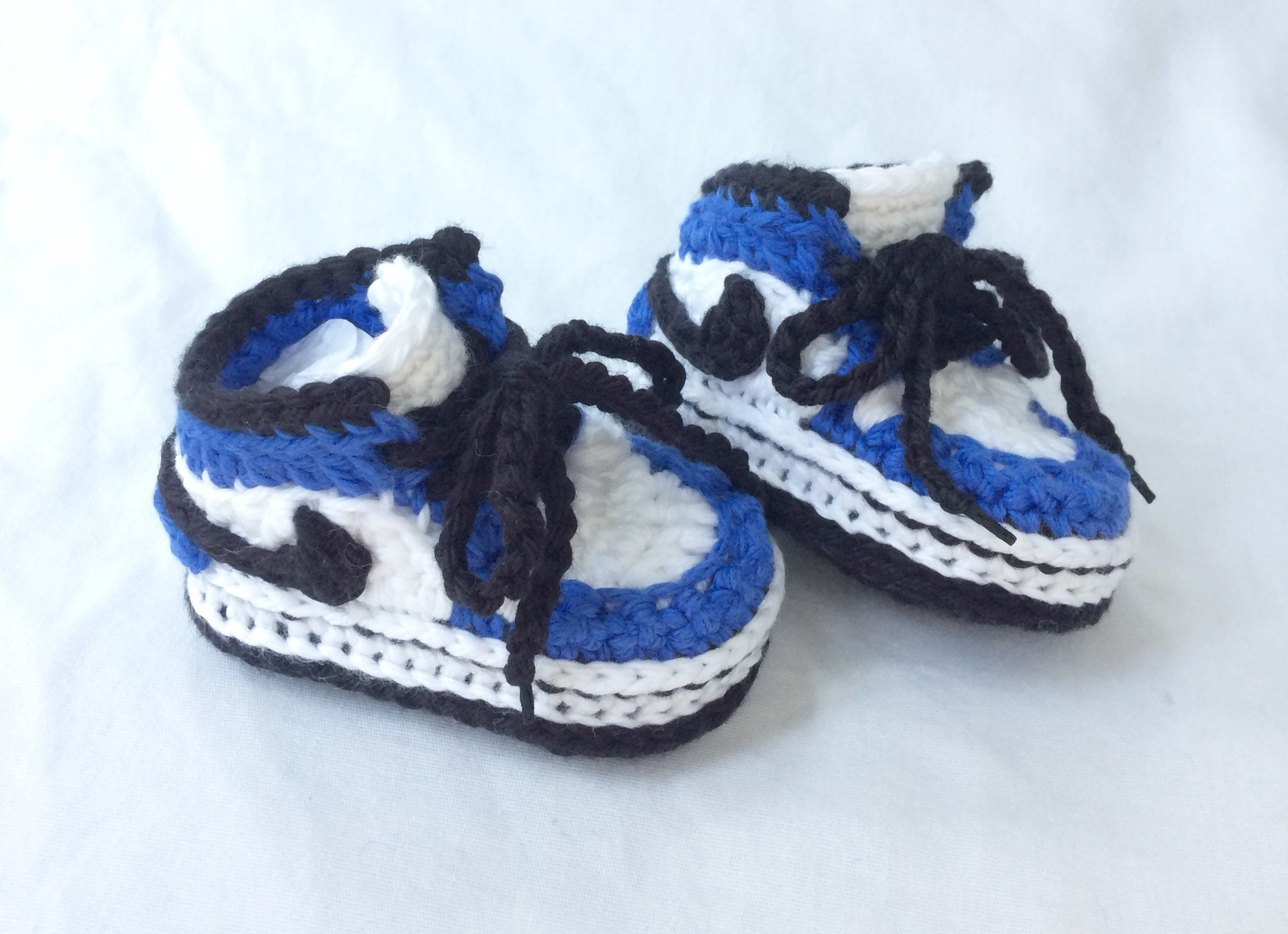 Crochet Air Jordan Style Baby Sneakers Crochet Baby Nike Etsy