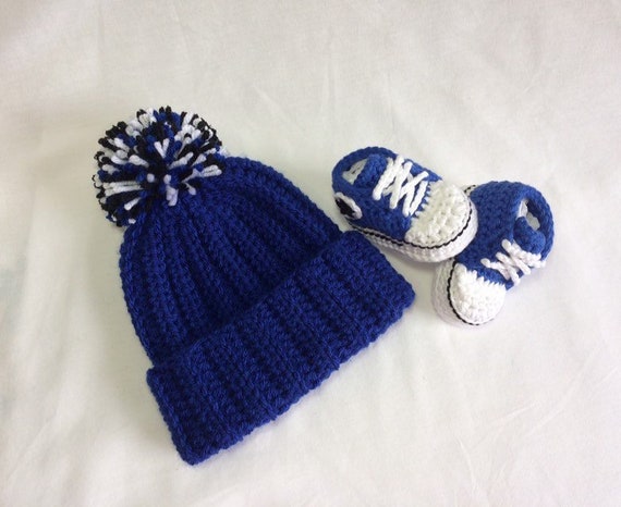 converse hat and bootie set