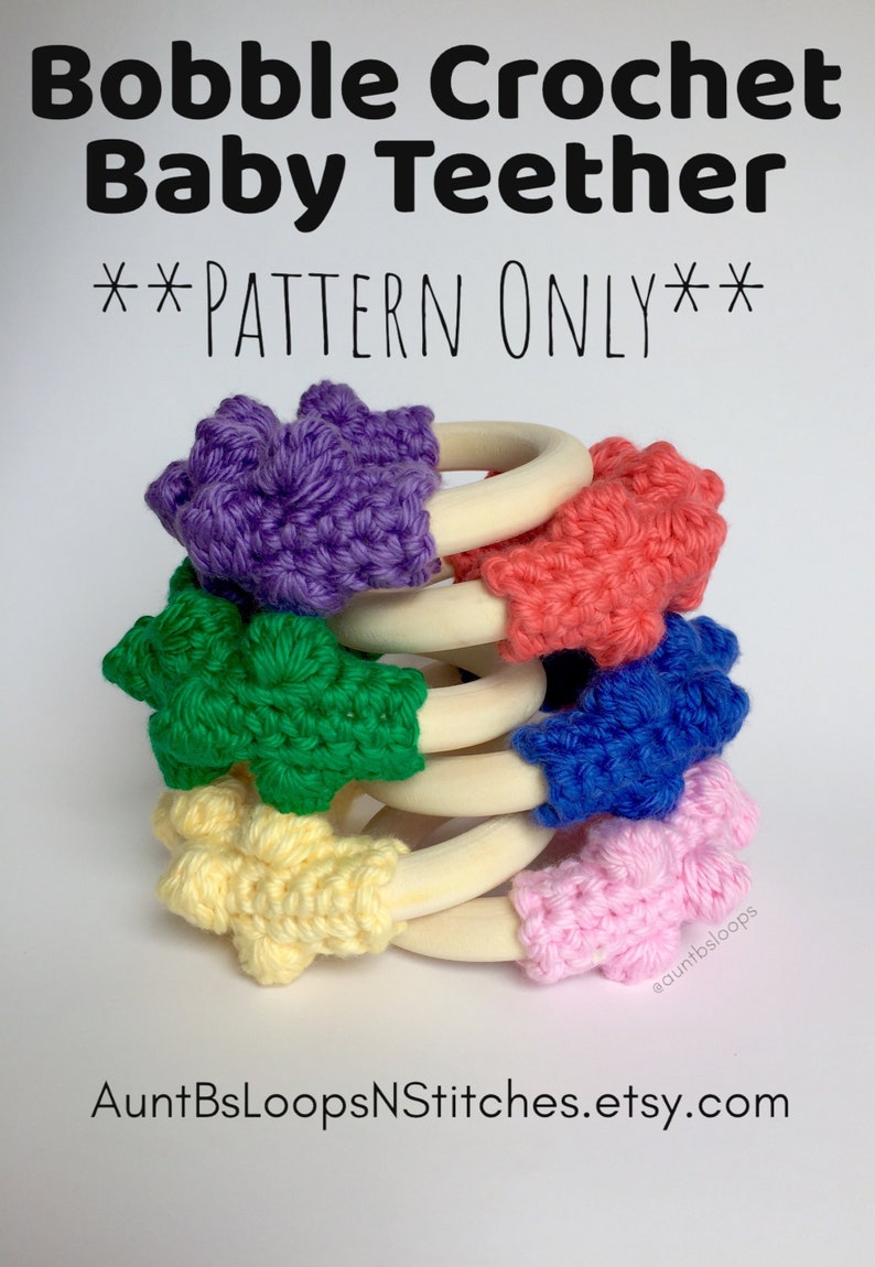 Wooden Teething Ring Crochet Pattern Wooden Toy Baby Etsy