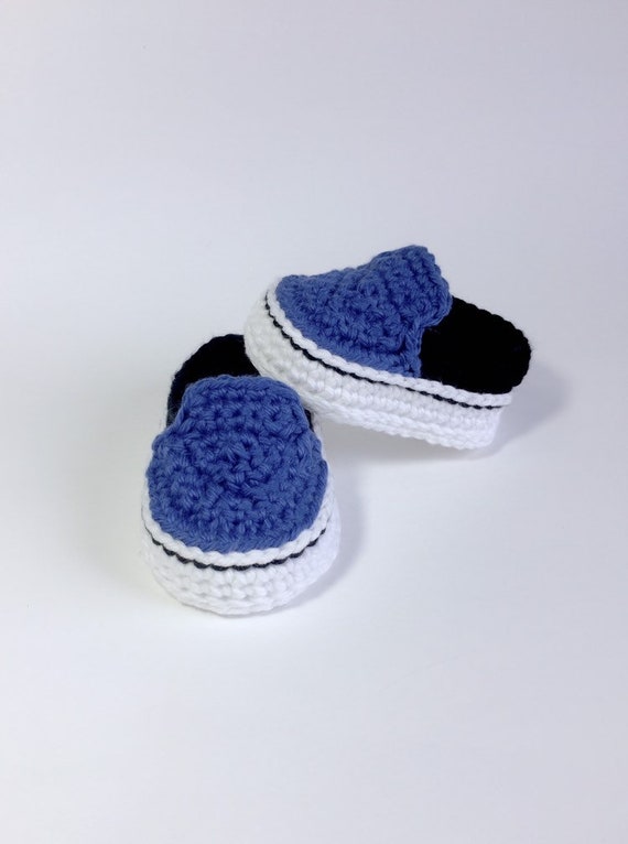 crochet vans style baby sneakers