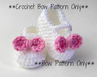 Mini Bow Crochet Pattern - DIGITAL Crochet Pattern PDF - Pattern Only