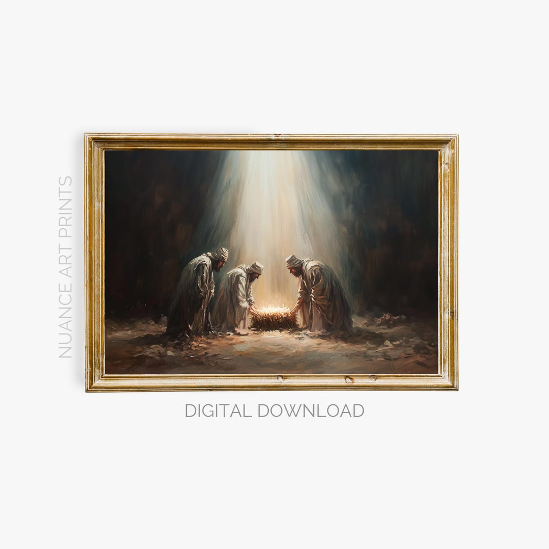 Three Wise Men Nativity Scene | Printable Wall Art | Christmas Decor ...