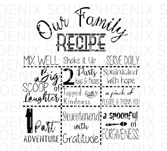 Free Free 224 Family Recipe Svg SVG PNG EPS DXF File