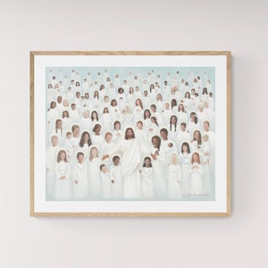 Fine Art Print of “The Body of Christ”, Christian Art, Painting of the Savior, Inclusive Art, All are Alike Unto Him, Art representing Unity