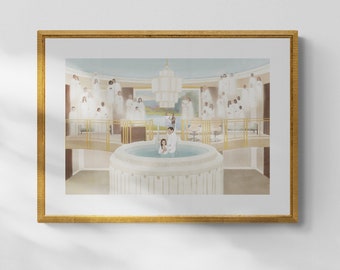 PREORDER, "Gathered" Fine Art Print from "His Holy Temple" Youth Temple Preparation Study, 10x15