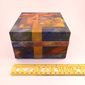 Collaged Wooden Box #9