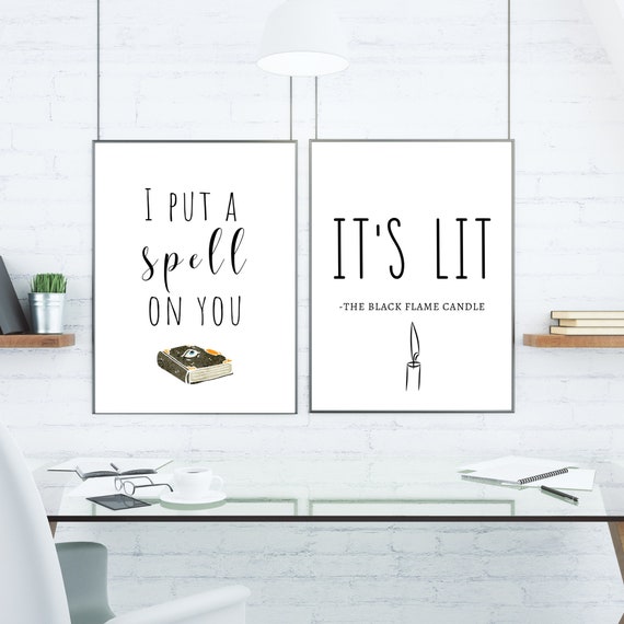 Halloween Poster Prints3 Hocus Pocus Bundle Etsy