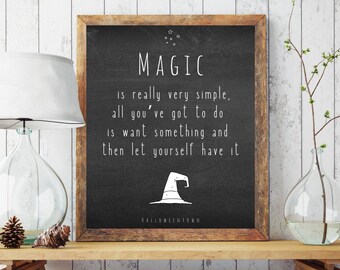 Halloween Print  | Magic Chalkboard  | Digital Download