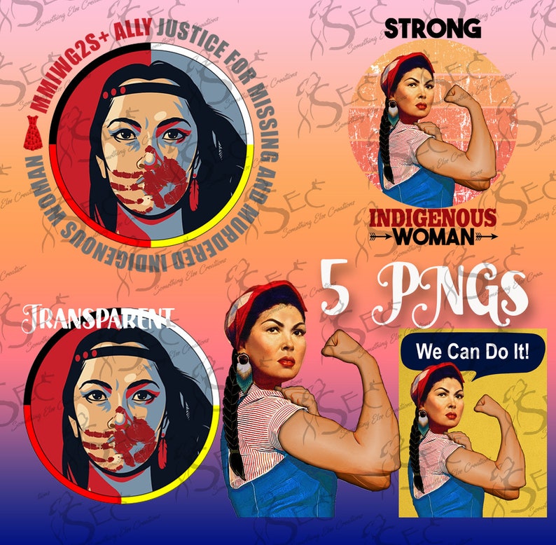 MMIWG Indigenous Sublimation Designs PNGs image 1