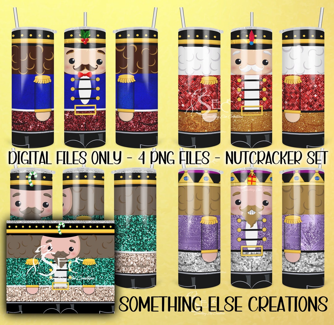 Nutcracker Set Digital Sublimation Wraps 20 Oz Tumbers Etsy