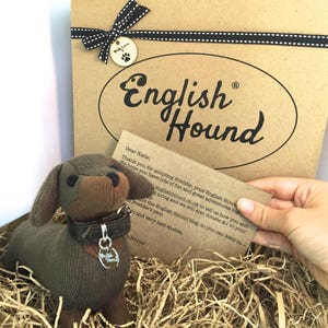 Dachshund Personalised Dachshund Gift, Collectible, Soft Toy, Gift Boxed, Gift for dog lovers, Personalised gift for dog lovers image 8