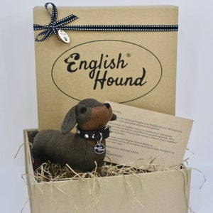 Dachshund Personalised Dachshund Gift, Collectible, Soft Toy, Gift Boxed, Gift for dog lovers, Personalised gift for dog lovers image 1