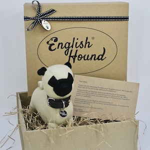Pug - Personalised Pug Gift, Gift for pug lover, Pug gift, Collectible, Soft Toys, Gift Boxed, Gift for dog lovers