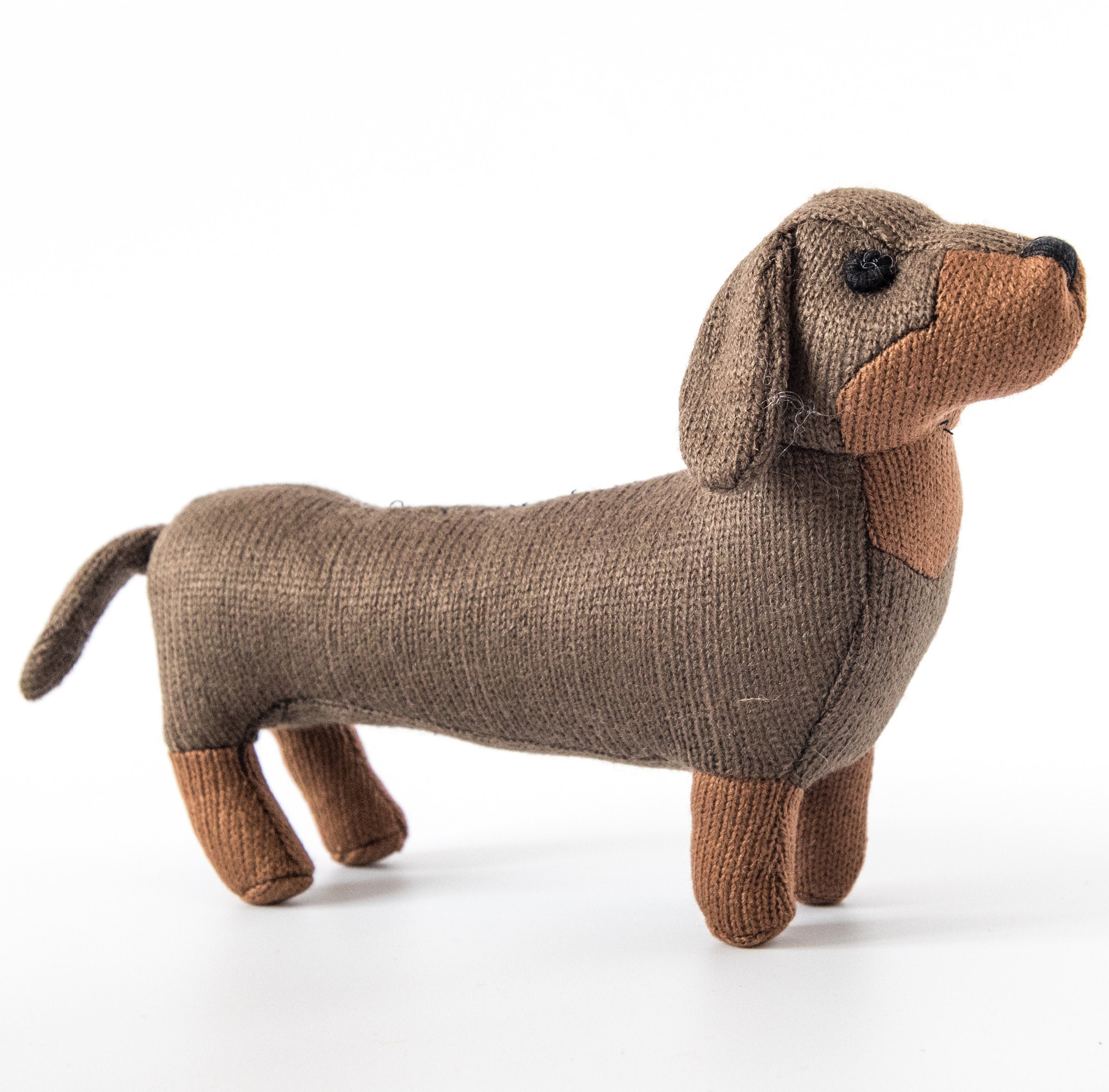 Derika the Dachshund, 12 Inch (Not Including Tail Measurement!) Stuffed  Animal Plush Weenie Dog