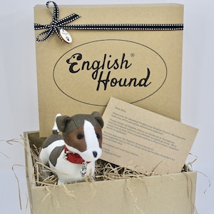 Jack Russell - Personalised Jack Russell gift, Jack Russell gift, Collectible, Soft Toy, Gift Boxed, Gift for dog lover, Pet Lovers Gifts
