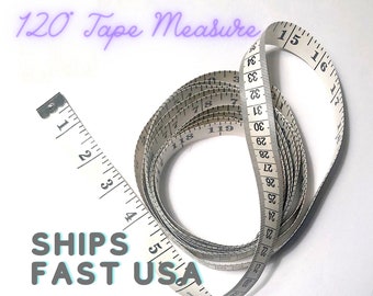 Measuring Tape 120" for Professional Sewing. Heavy Duty Soft Flexible Tape Measure, Best Quality, Sew, Crafts, White, Yellow. Ships FAST USA