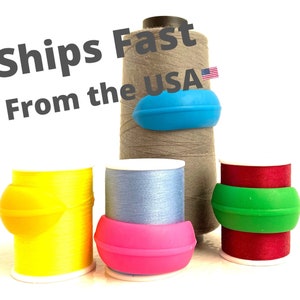 Thread Spool Huggers Holder Organizer Clamp. Stop Thread Spools From Unwinding! Sewing Notion, Crafts, Quilt, Serger Yarn. Ships FAST USA