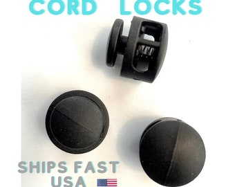Toggle Stoppers Okuna Outpost Single Hole Cord Locks for Drawstring 0.58 x 1.13 in, 200 Pieces