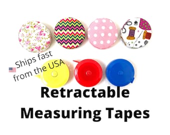 Retractable Measuring Tape: Cloth or Solid Color Case, 60 inch