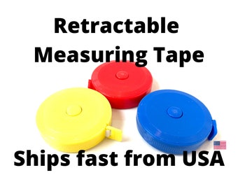 Retractable Measuring Tape: 60 inch / 150 cm, Sewing Notion
