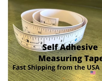 Tape Measure Self Adhesive for Easy Use on Sewing Machine Table. 1 Yard Long Accurate Measuring Tape. Metric cm mm, Standard. Ships FAST USA