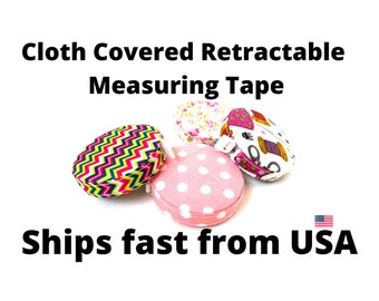 Cloth Covered Retractable Tape Measure: Sewing Craft Tool