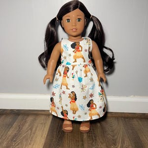 Handmade Disney Princess Moana Dress for 18-Inch Dolls image 1