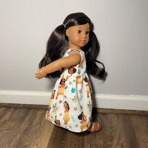 Handmade Disney Princess Moana Dress for 18-Inch Dolls image 4