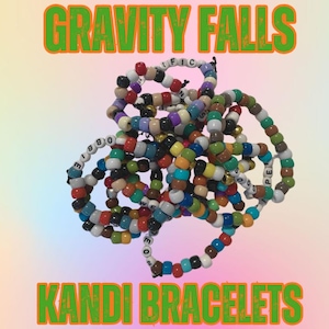 Gravity Falls Kandi Bracelets Selection Disney Channel Dipper Mabel Grunkle Stan Ford Pines Soos Bill Cipher Pacifica Northwest