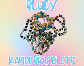 Bluey Kandi Armbänder Bingo Bandit Chilli Muffin Socken Jugo Chloe Lucky Mackenzie Winton Snickers Indy Jack Rusty