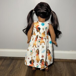 Handmade Disney Princess Moana Dress for 18-Inch Dolls image 2
