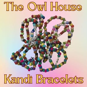 The Owl House Kandi Bracelets Selection Disney Channel Luz Eda Lilith King Hooty Willow Gus Amity Emira Edric Hunter Raine Vee