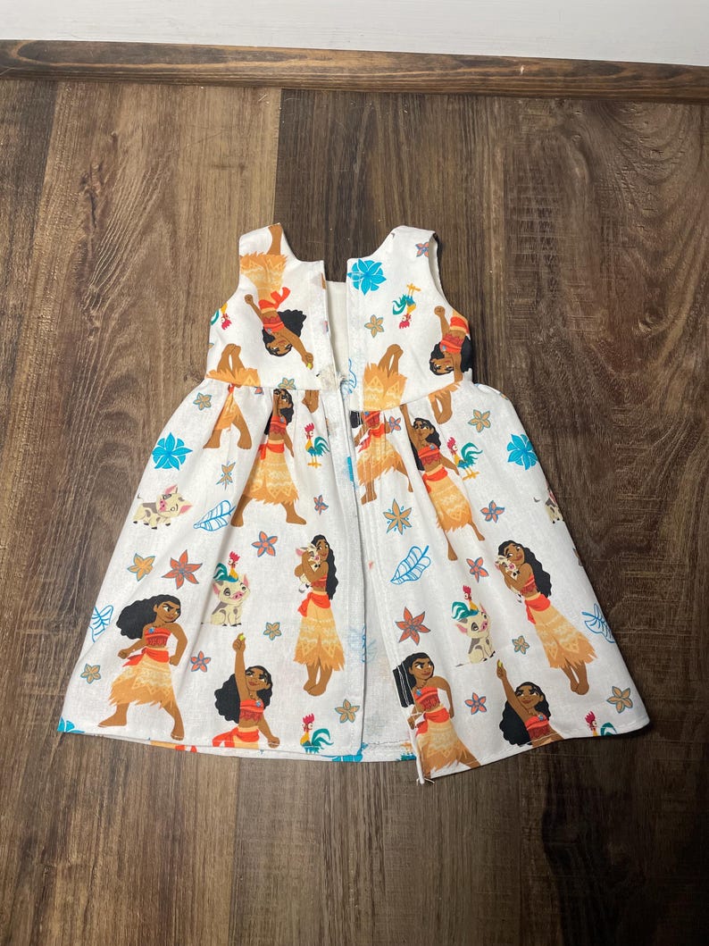 Handmade Disney Princess Moana Dress for 18-Inch Dolls image 5