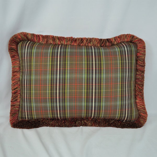 Decorative Pillow - Plaid Pillow - Accent Pillow