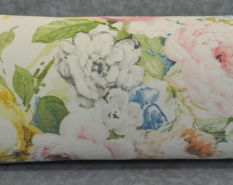 Bolster Pillow - Neckroll Pillow - Floral Pillow